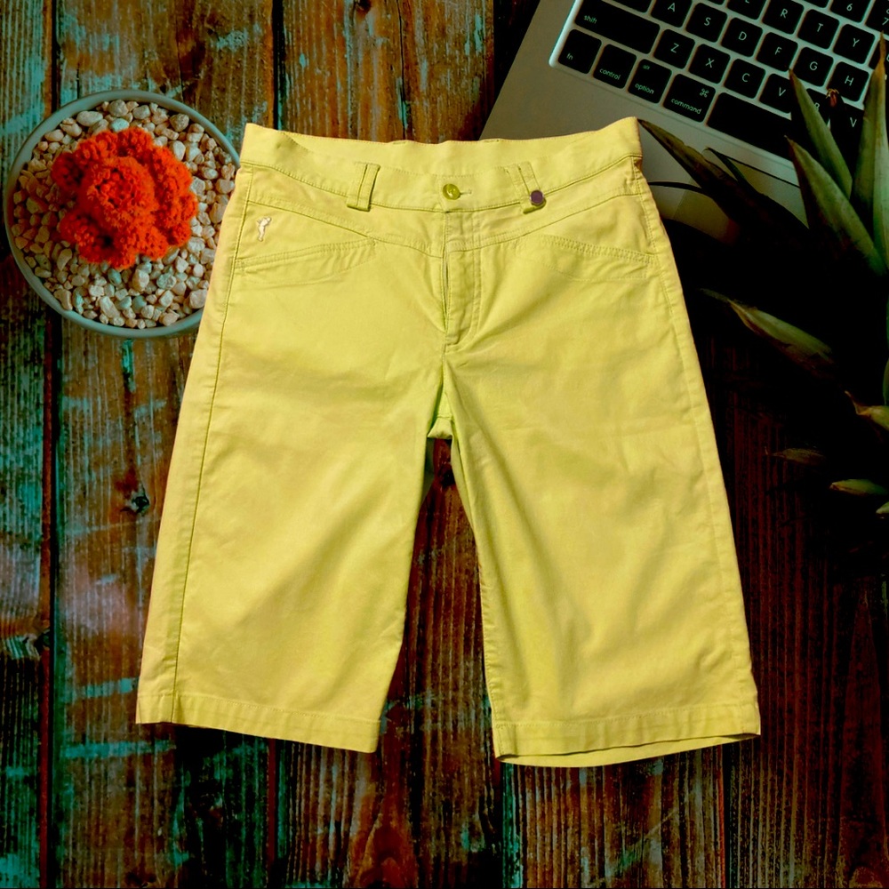 Golfino Bermuda Shorts Unisex; Lime Green